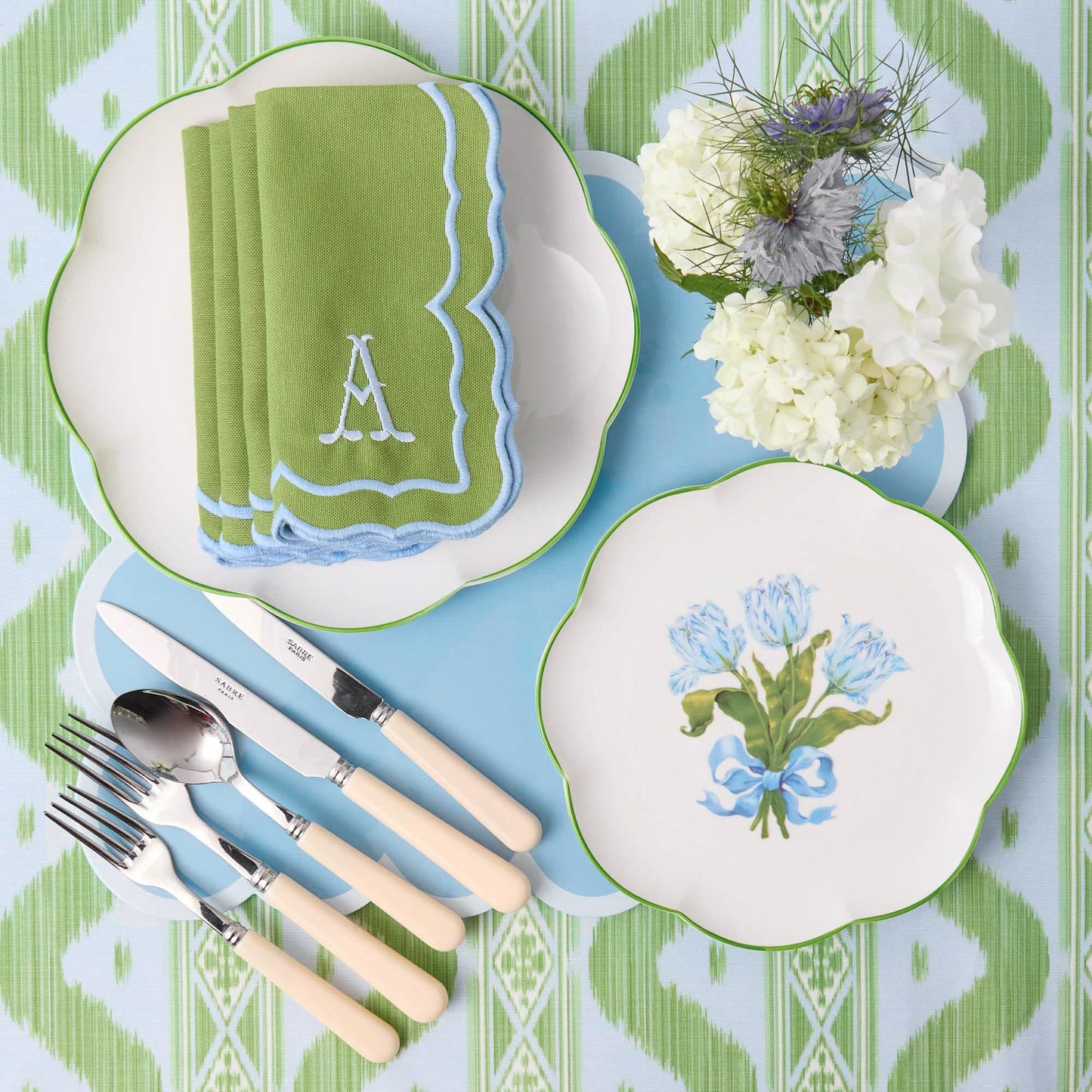 Blue Tulip Starter Plates (Set of 4)