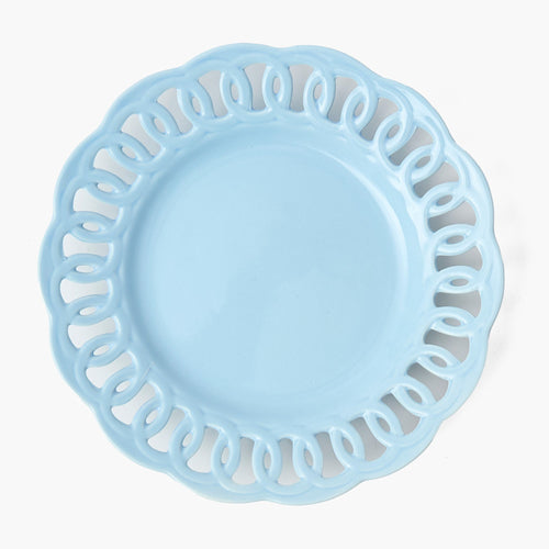 Soft Blue Lace Dinner Plate