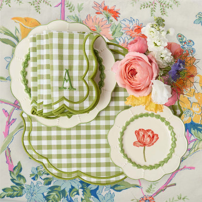Green Laurel Tulip Starter Plate