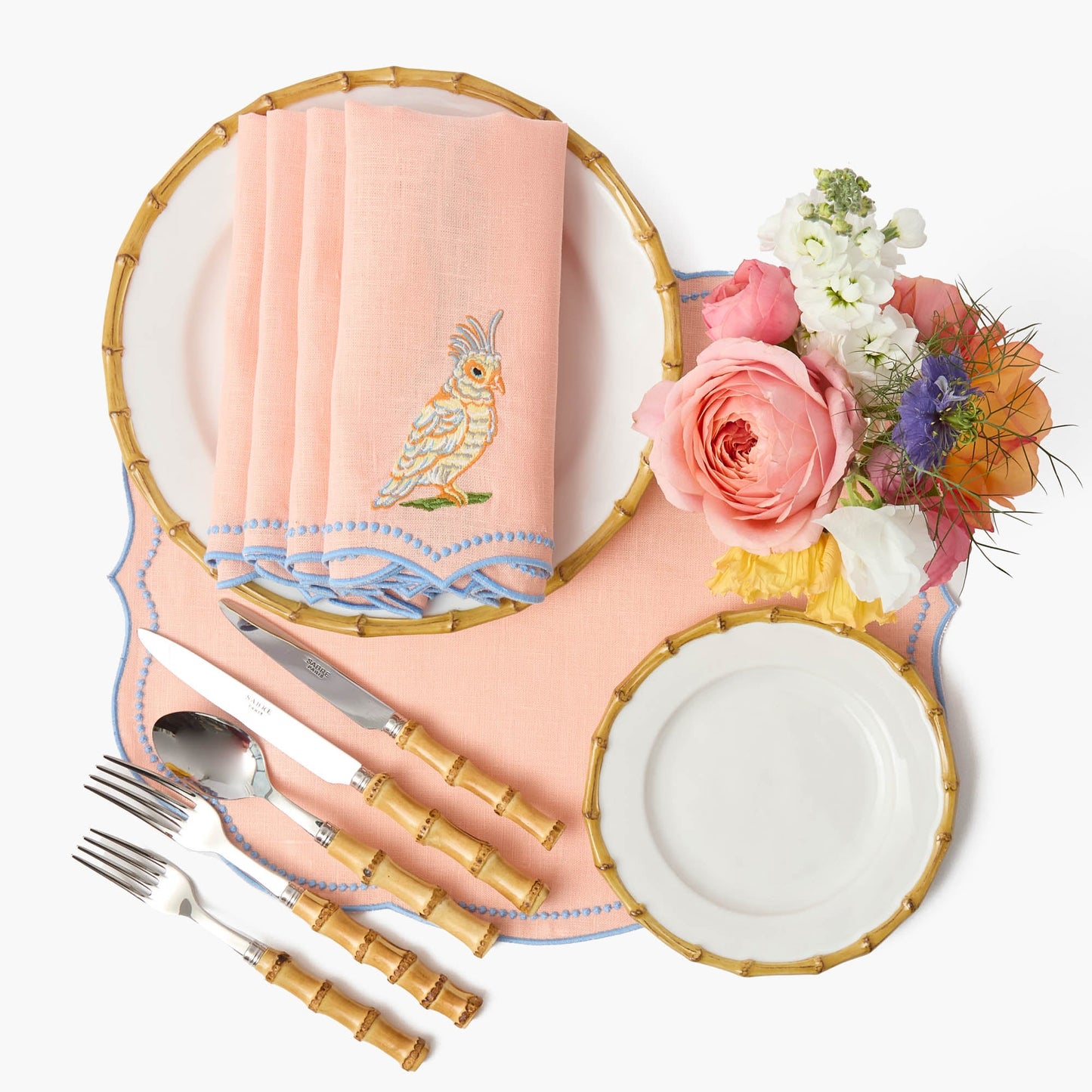Nancy Bamboo Dinner & Starter Plates (Set of 8)