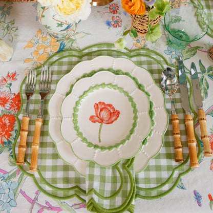 Green Laurel Tulip Starter Plate