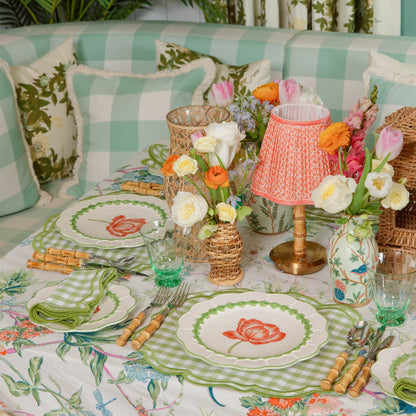 Green Laurel Tulip Dinner Plate