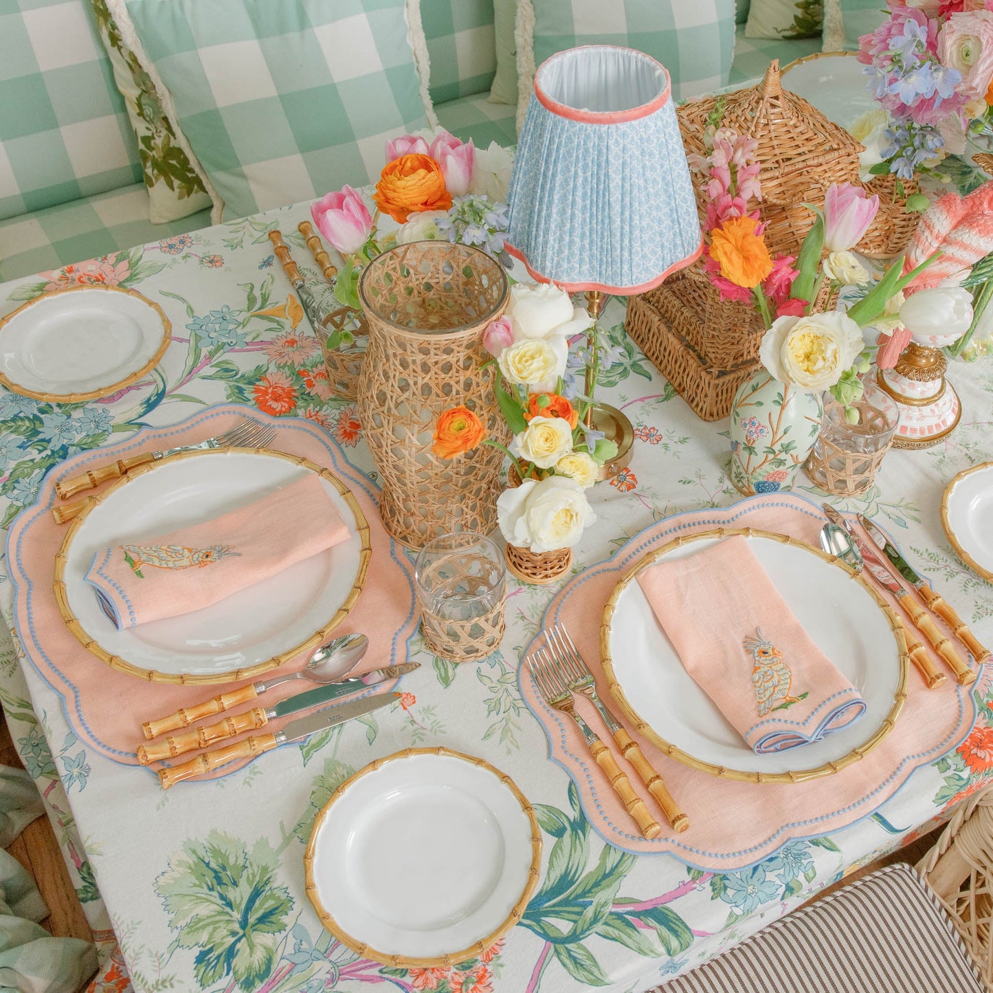 Nancy Bamboo Dinner & Starter Plates (Set of 8)