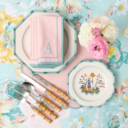 Patricia Blue Bamboo Starter Plate