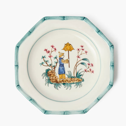 Patricia Blue Bamboo Starter Plate