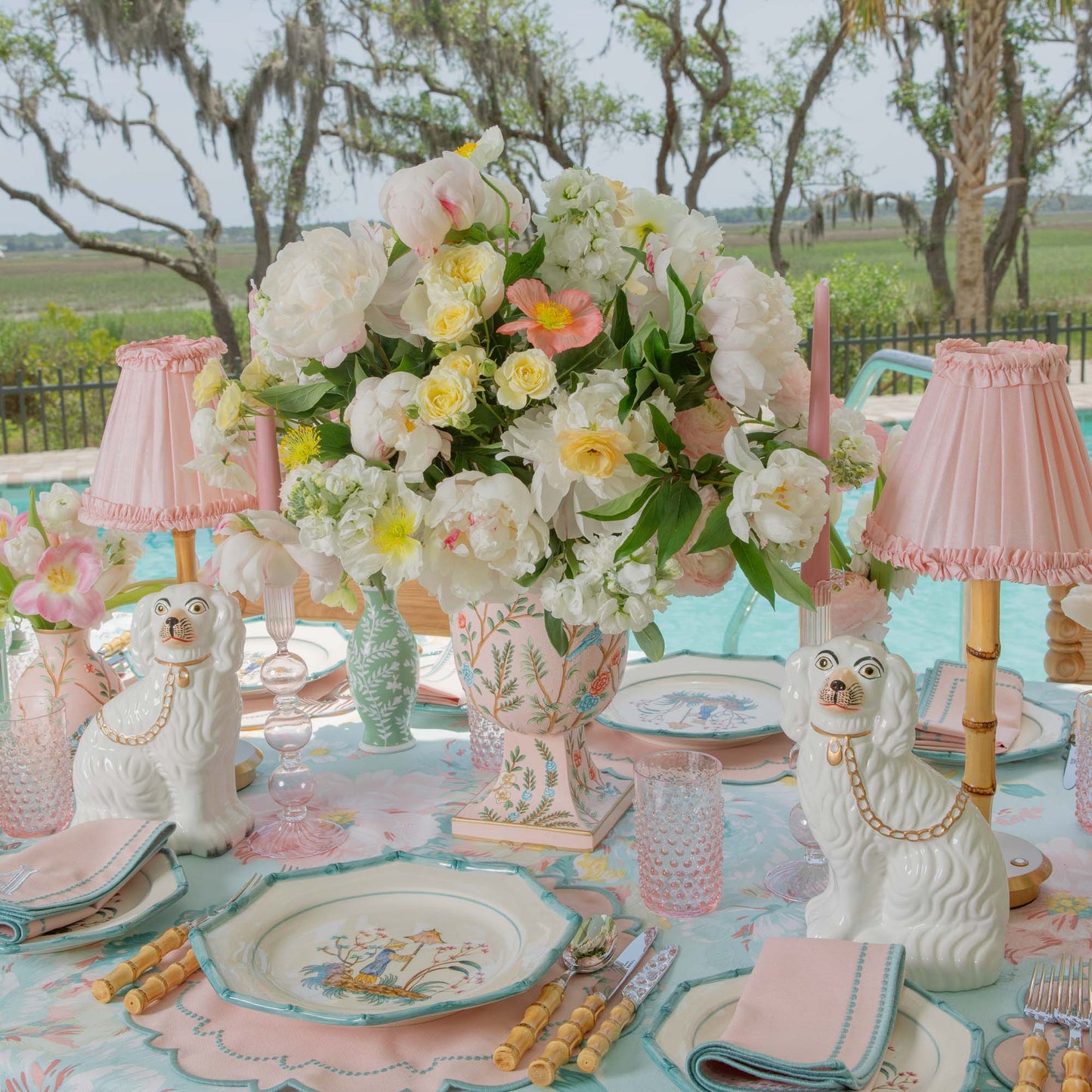 Patricia Blue Bamboo Starter Plate