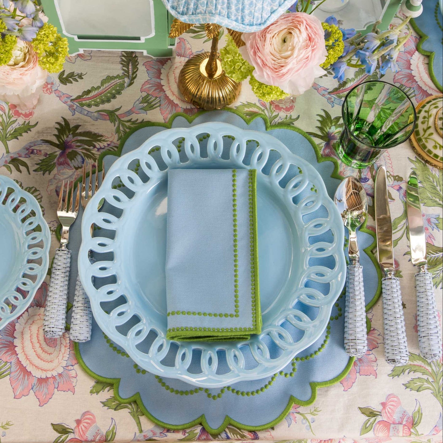 Soft Blue Lace Dinner Plate