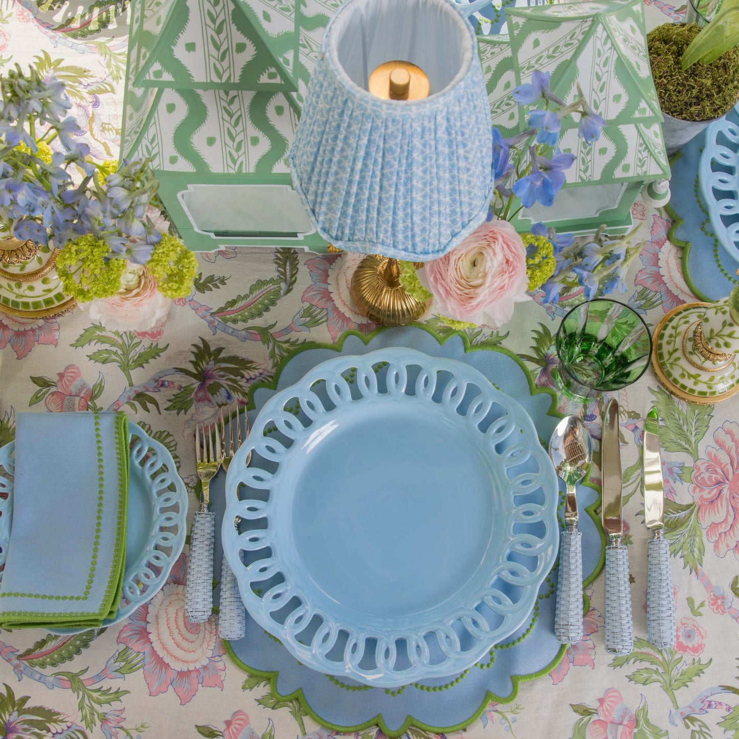 Soft Blue Lace Dinner Plate