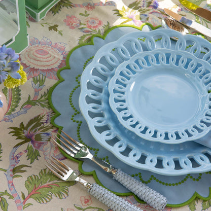 Soft Blue Lace Dinner Plate