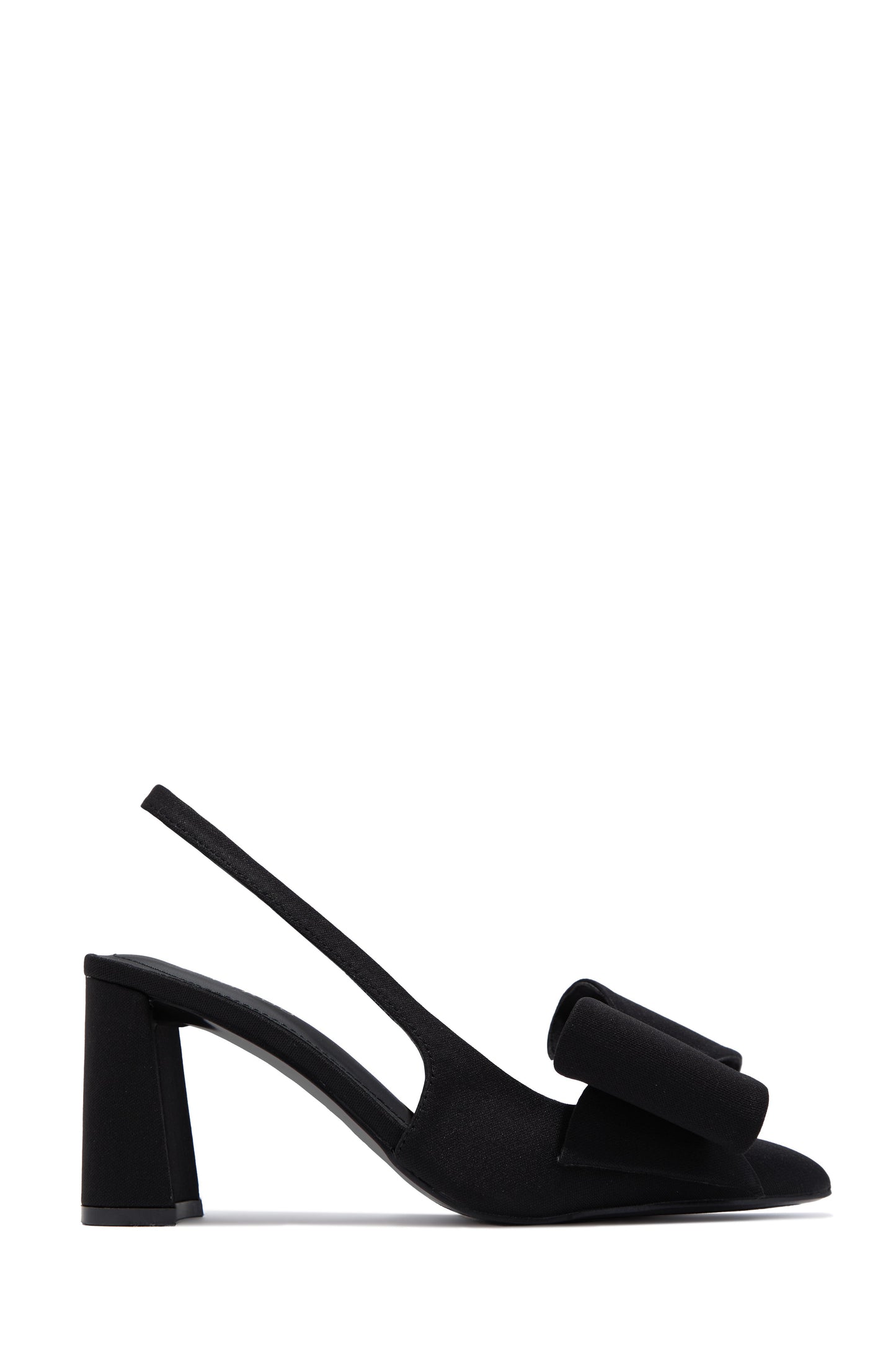 Tiffany Slingback Bow Pumps - Black