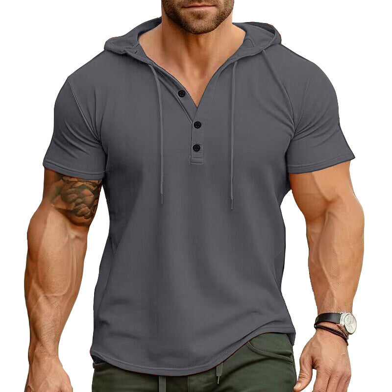 Men's Cotton Blend Fitness Short-Sleeve Sport T-Shirt – 10 Colors
