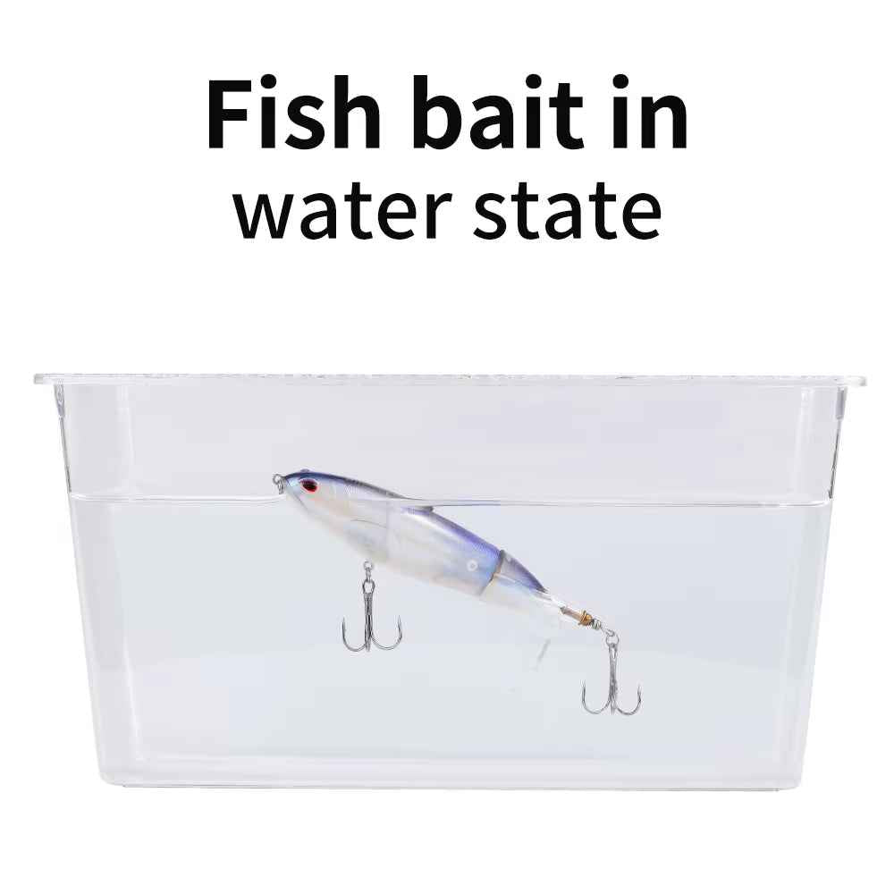 Topwater Pencil Fishing Lure with Rotating Propeller Tail – 5-Pack, 13g