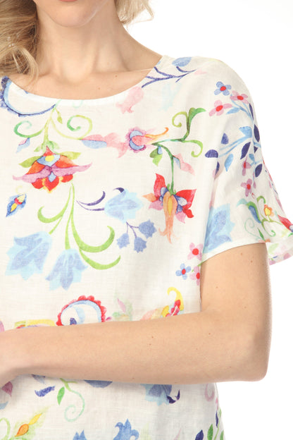 Charlie B Utopia Floral Printed Dolman Sleeve Top C4487P-032B