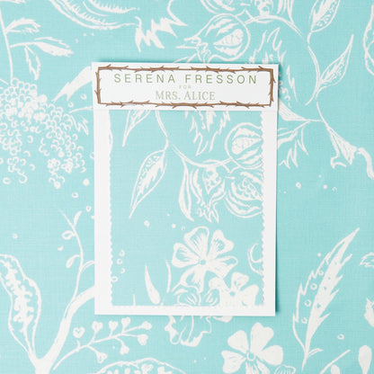 Turquoise Chelsea Square Fabric