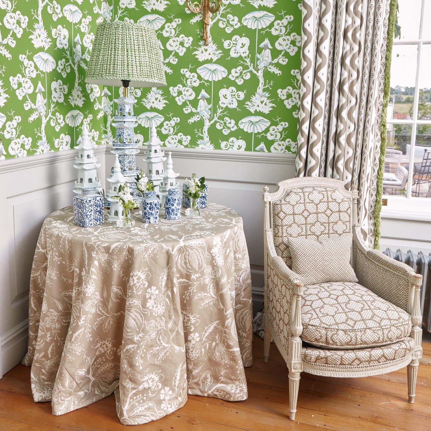 Putty Chelsea Square Fabric