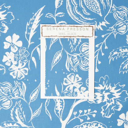 French Blue Chelsea Square Fabric