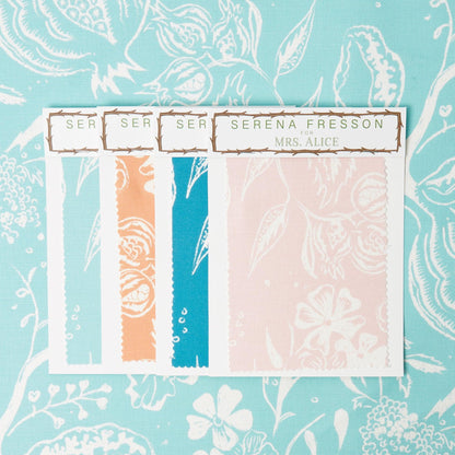 Turquoise Chelsea Square Fabric