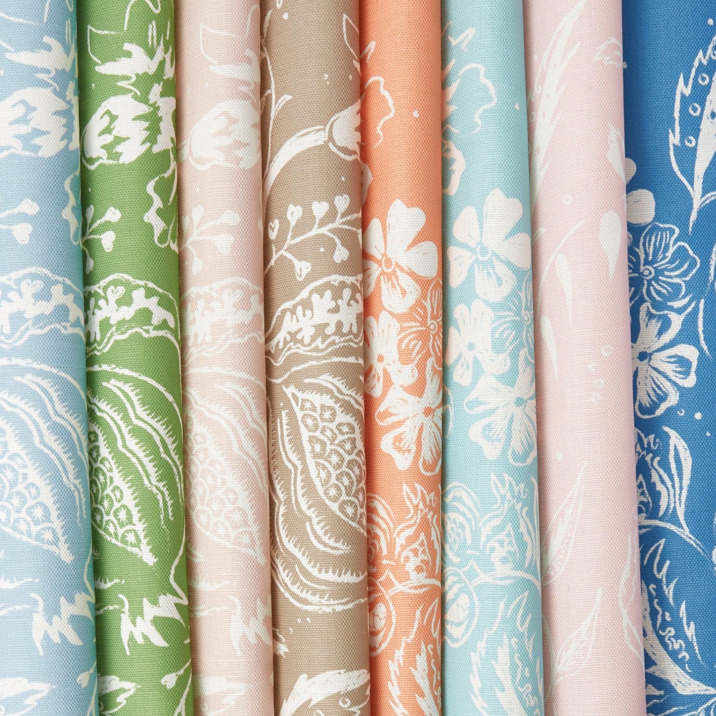 Turquoise Chelsea Square Fabric