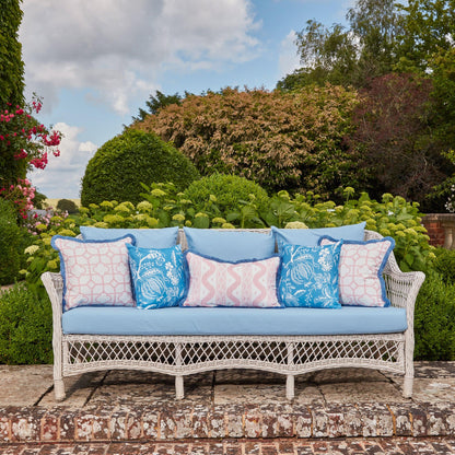 French Blue Chelsea Square Fabric