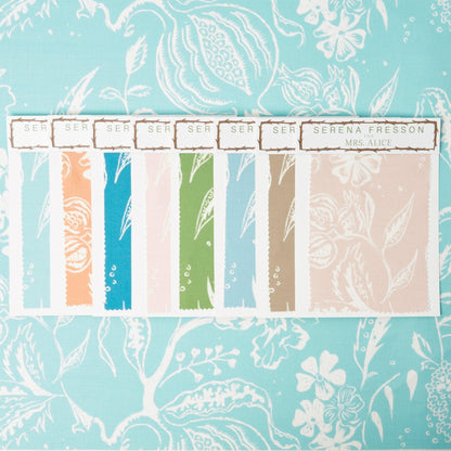 Turquoise Chelsea Square Fabric