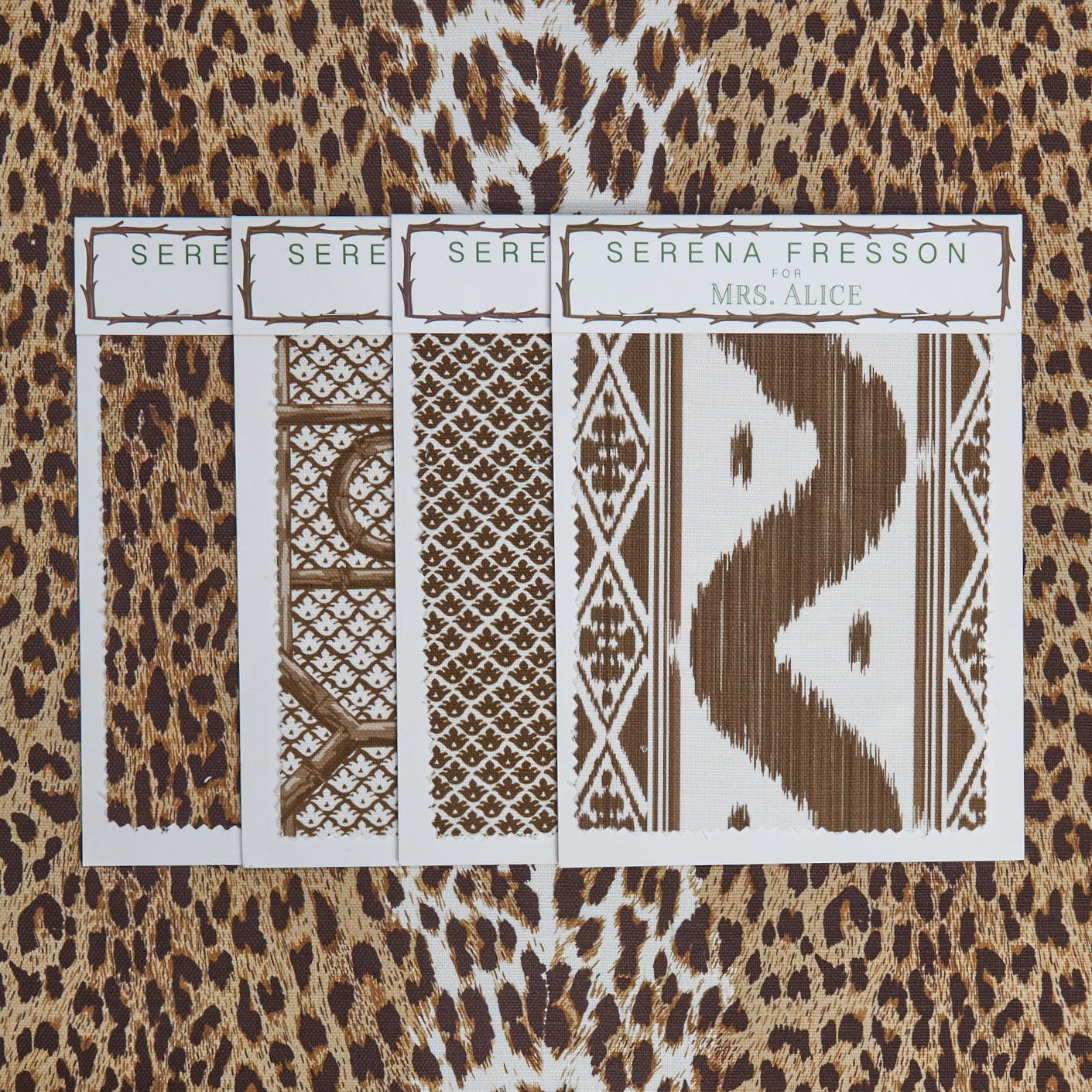 Chestnut Brown Leopard Fabric