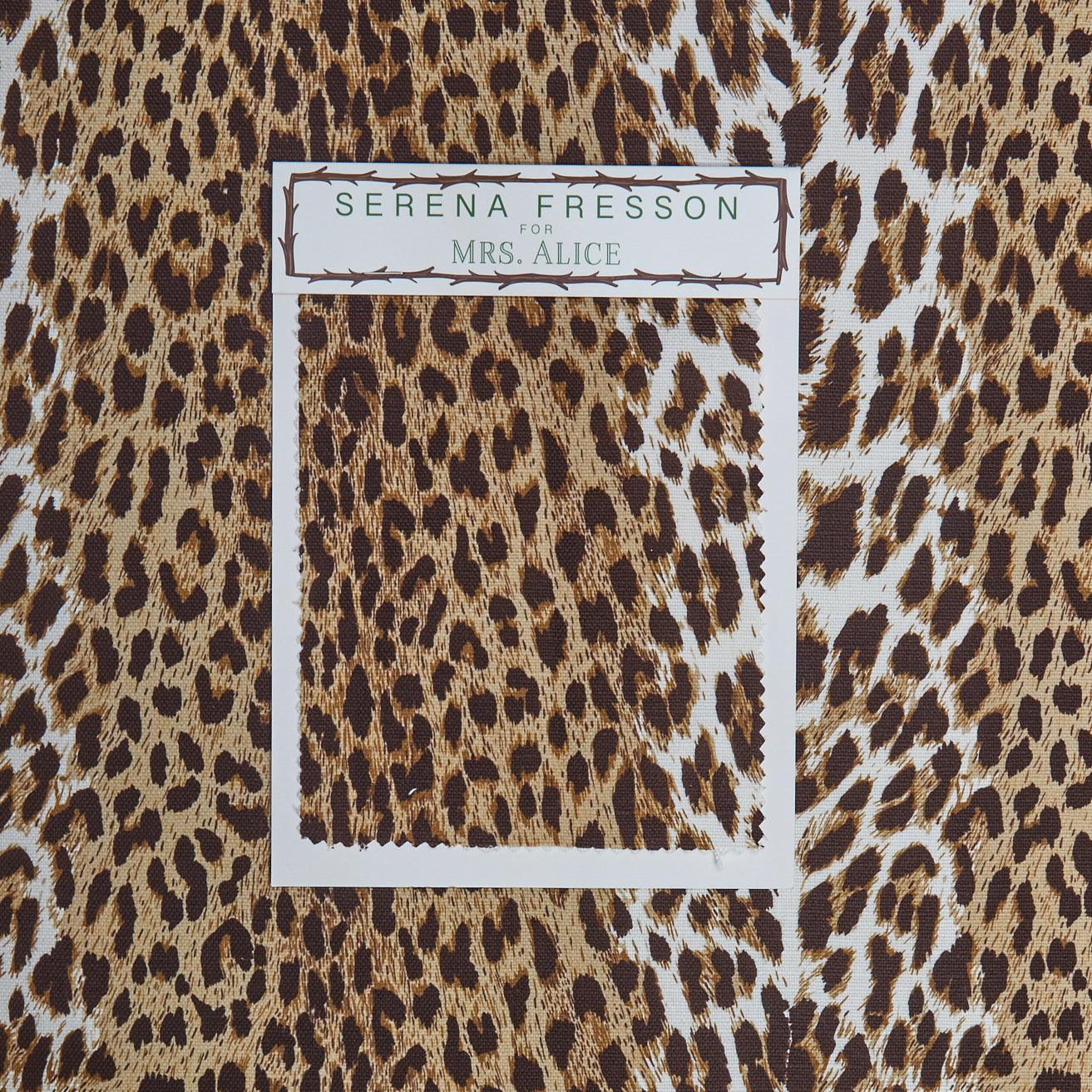 Chestnut Brown Leopard Fabric
