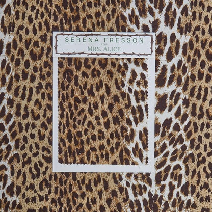 Chestnut Brown Leopard Fabric