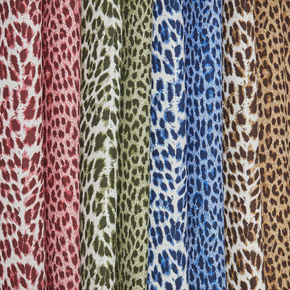 Chestnut Brown Leopard Fabric