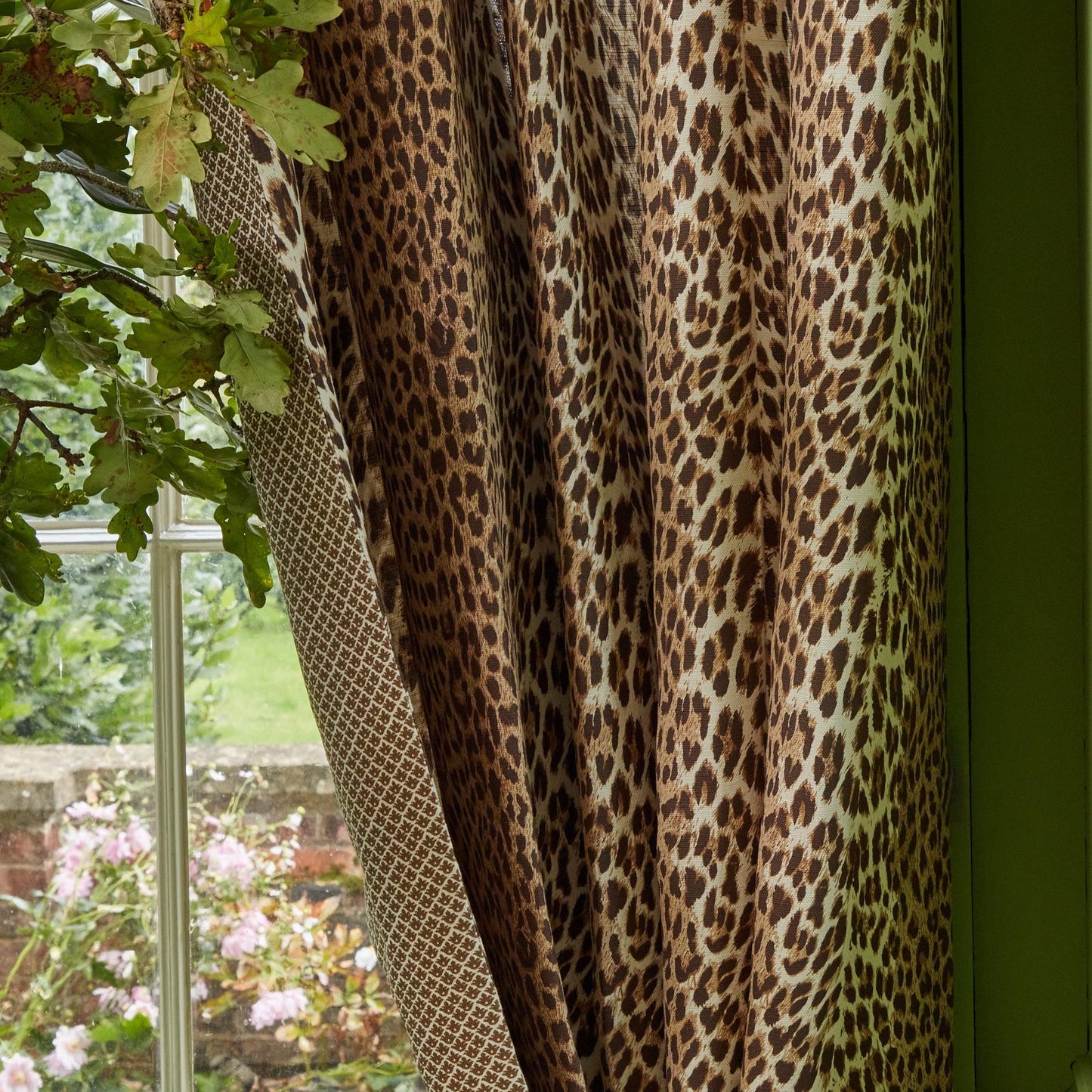 Chestnut Brown Leopard Fabric