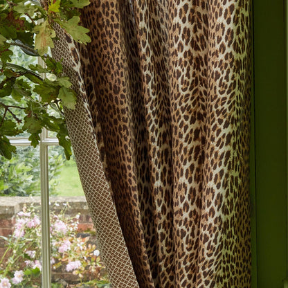 Chestnut Brown Leopard Fabric