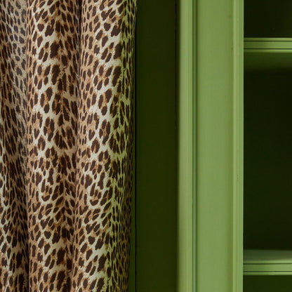 Chestnut Brown Leopard Fabric