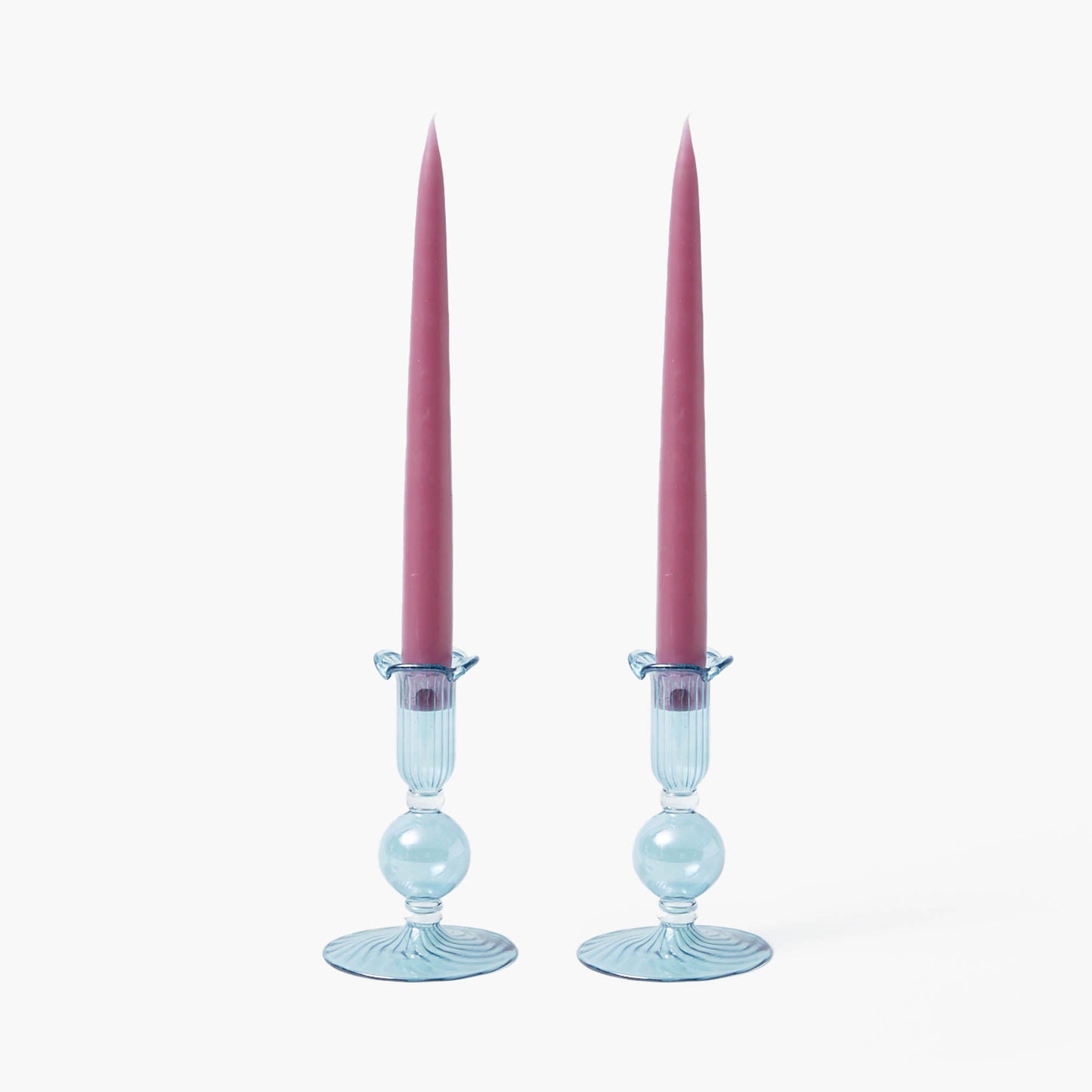 Blue Small Eden Candle Holders (Pair)