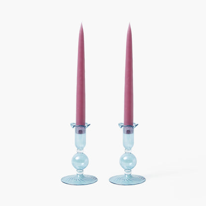 Blue Small Eden Candle Holders (Pair)