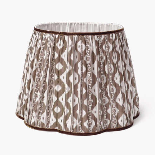 Chocolate Ikat Lampshade (40cm)
