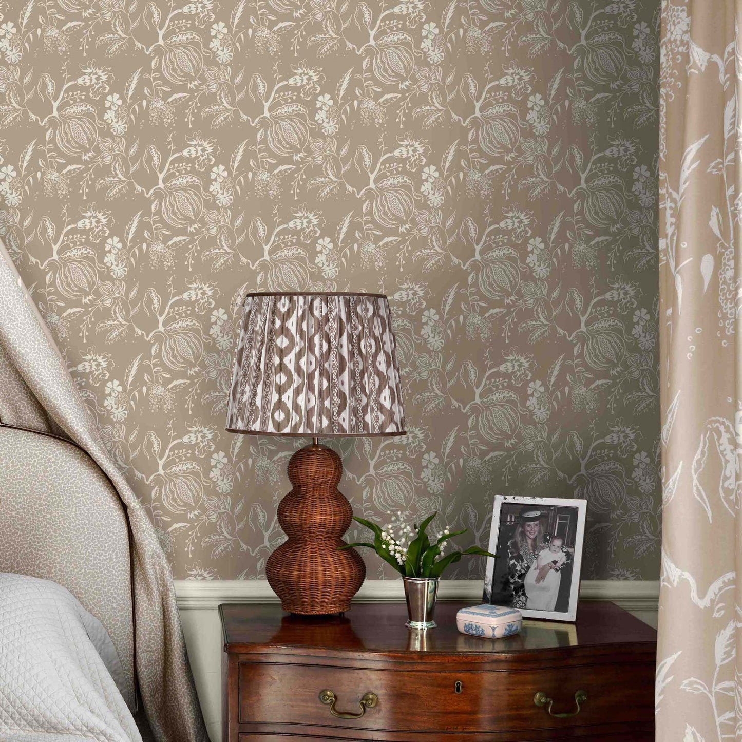 Chocolate Ikat Lampshade (40cm)