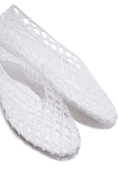Layla Jelli Flats - Clear