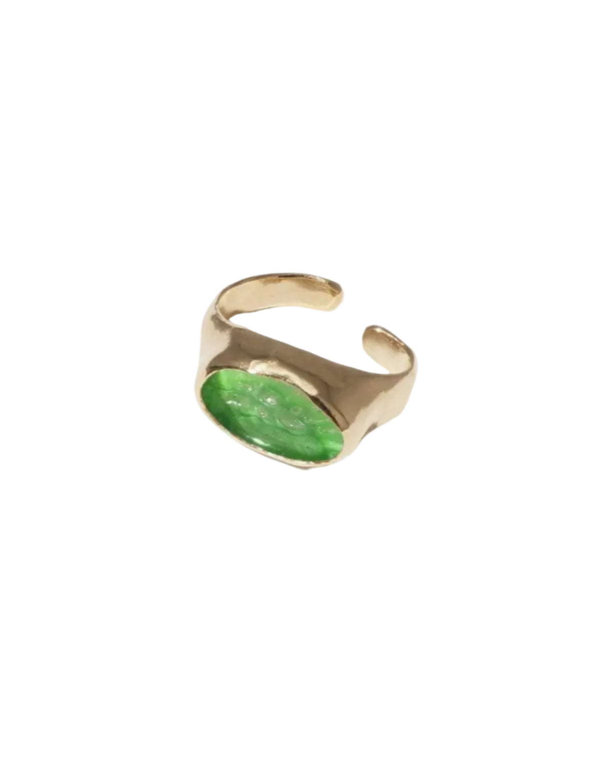 Oval Sculpture Ear Cuff