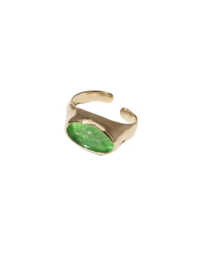 Oval Sculpture Ear Cuff
