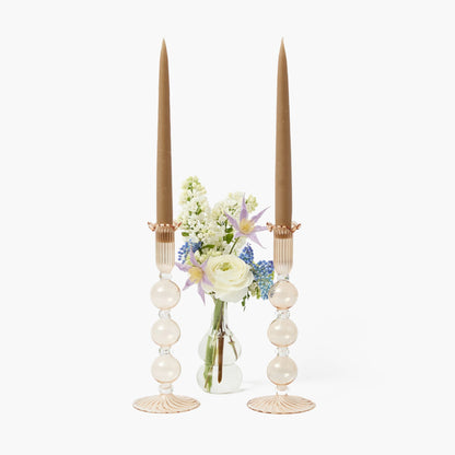Chestnut Eden Candle Holders (Pair)
