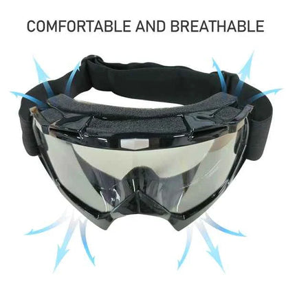 Windproof Riding Goggles | Anti-Scratch, Dustproof for Motorcycle, Ski & Racing