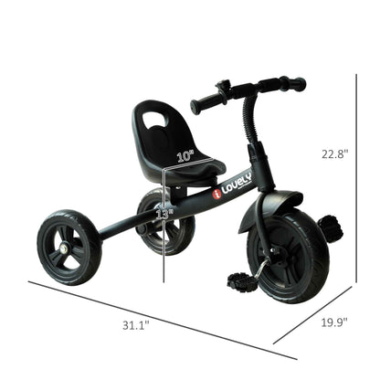 3-Wheel Toddler Tricycle with Bell | Indoor & Outdoor Ride-On