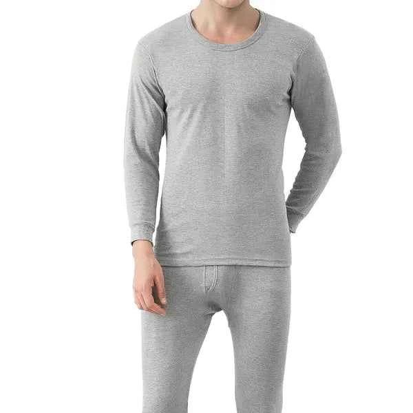 Men's Thermal Underwear Set – Long Johns Top & Bottom, 3 Colors, L–XXL