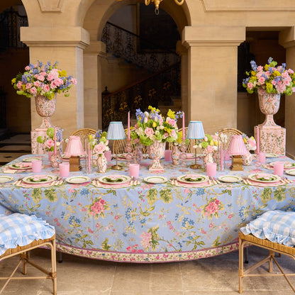 Pink Chinoiserie Tole Urn
