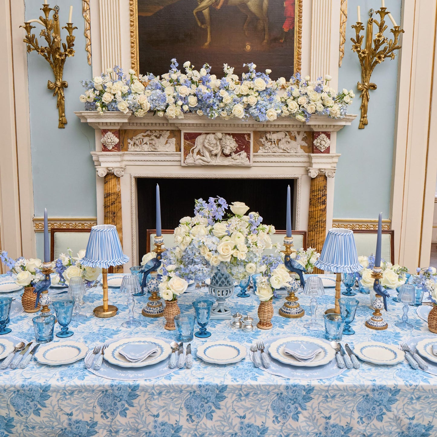 Blue Laurel Dinner Plate