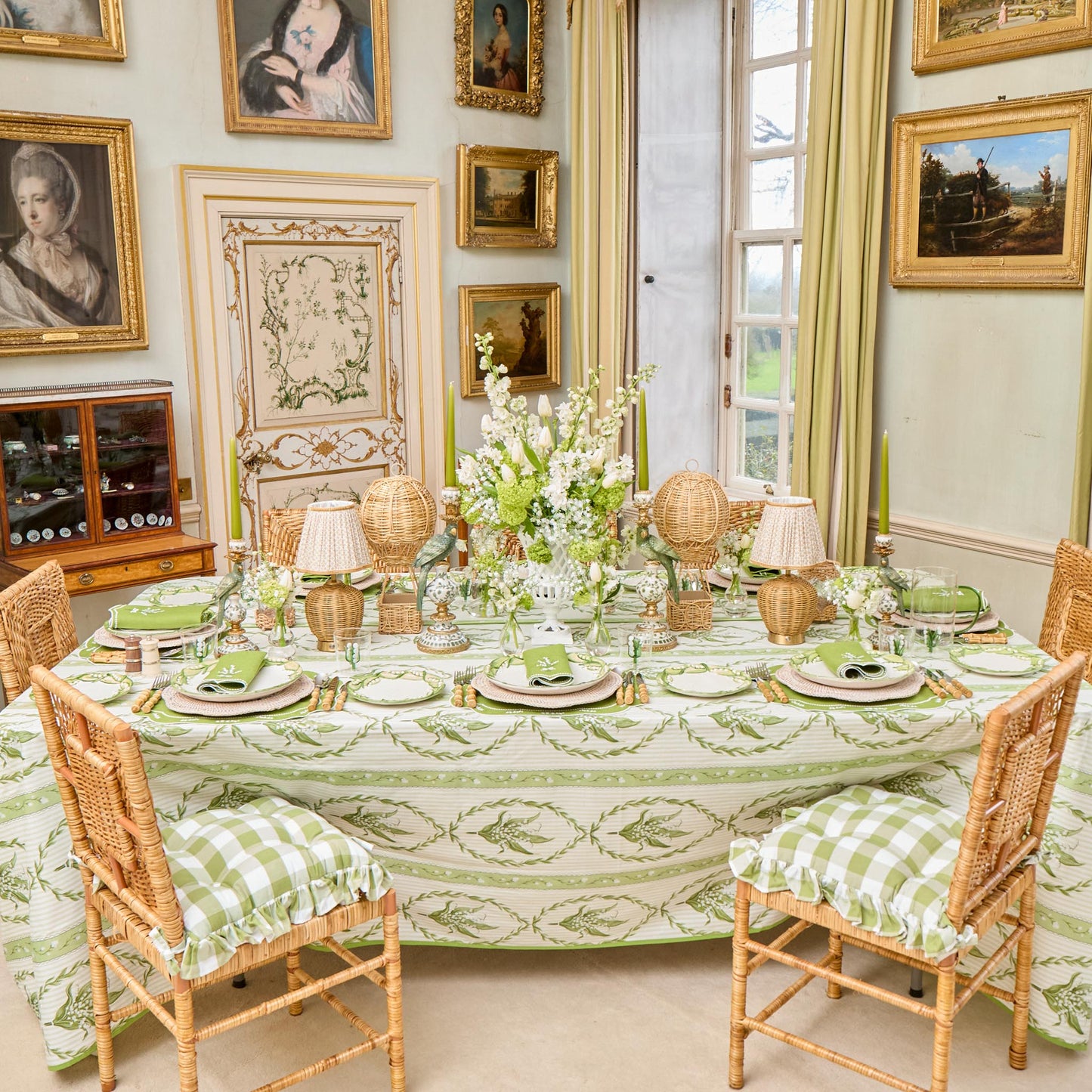 Lily of the Valley Dinner & Starter Plates (Set of 4)