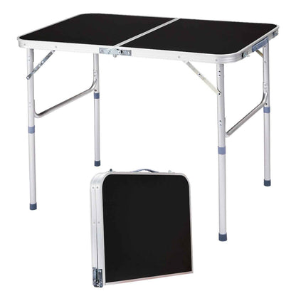 3ft Aluminum Folding Table – Portable, Locking Legs, 110 lb. Capacity