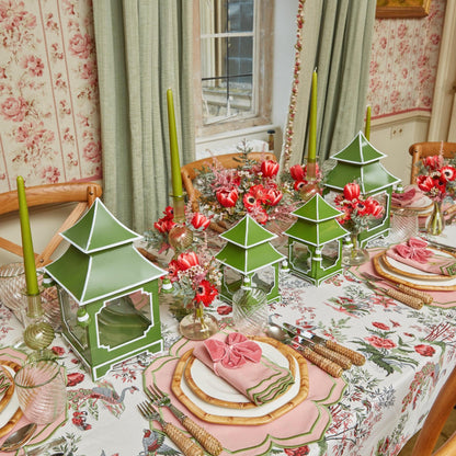 Dusty Pink Velvet Napkin Bows (Set of 4)