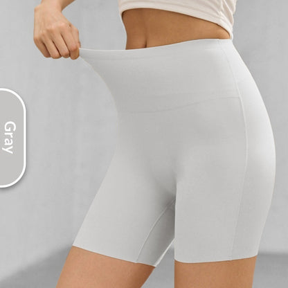Women's High-Waist Seamless Ice Silk Safety Shorts – 4 Colors