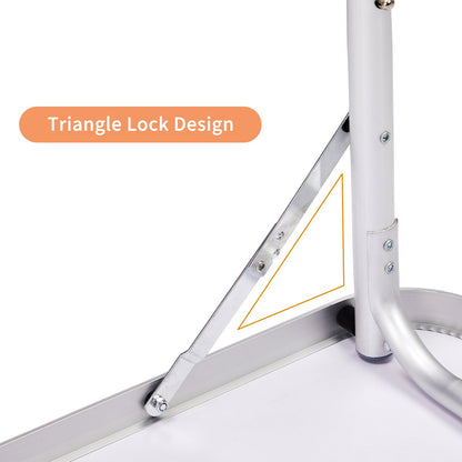 3ft Aluminum Folding Table – Portable, Locking Legs, 110 lb. Capacity