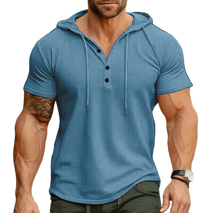 Men's Cotton Blend Fitness Short-Sleeve Sport T-Shirt – 10 Colors